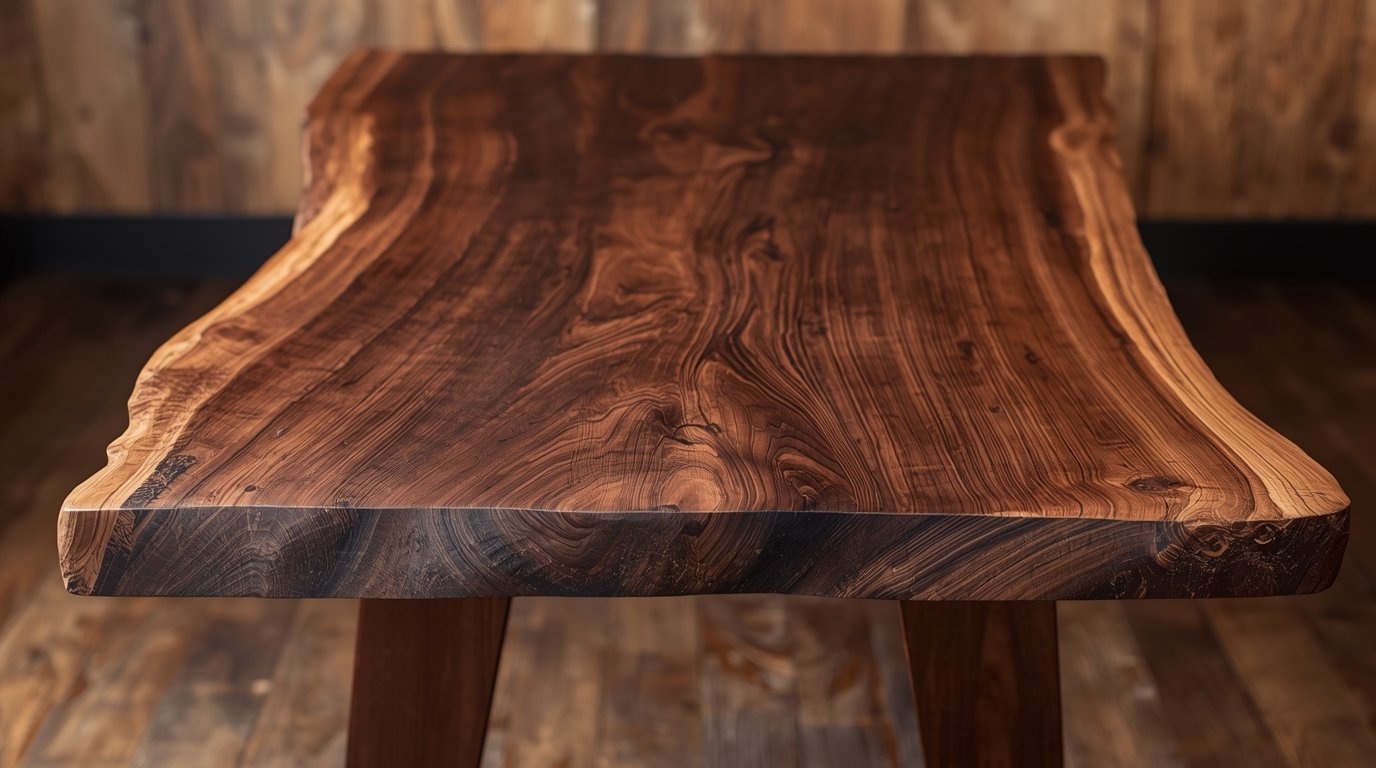 Live Edge Walnut Table by Myxshak